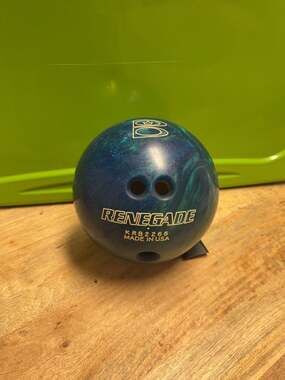 Brunswick Renegade Bowling Ball Blue Green Swirl
